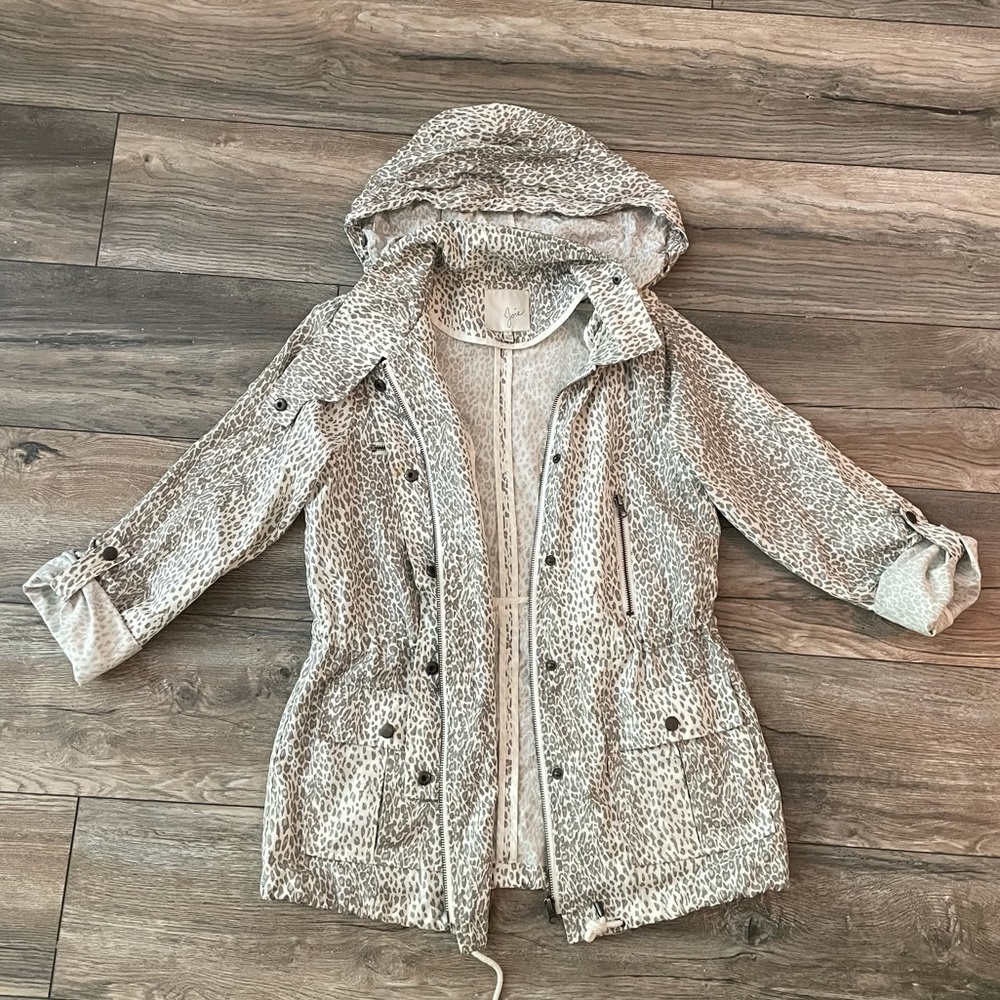 JOIE Animal Print Windbreaker (S)